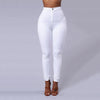 2019 Slim Professional Trousers Women Western-style Trousers White Black Pants High Waist Plus Size Formal Female Pencil Pants - Surprise store