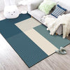 Blue White Striped Carpet Rugs For Living Room Bedroom Area Rug Nordic Style Coffee Table Tapete Bedside Anti-Slip Floor Mats - Surprise store