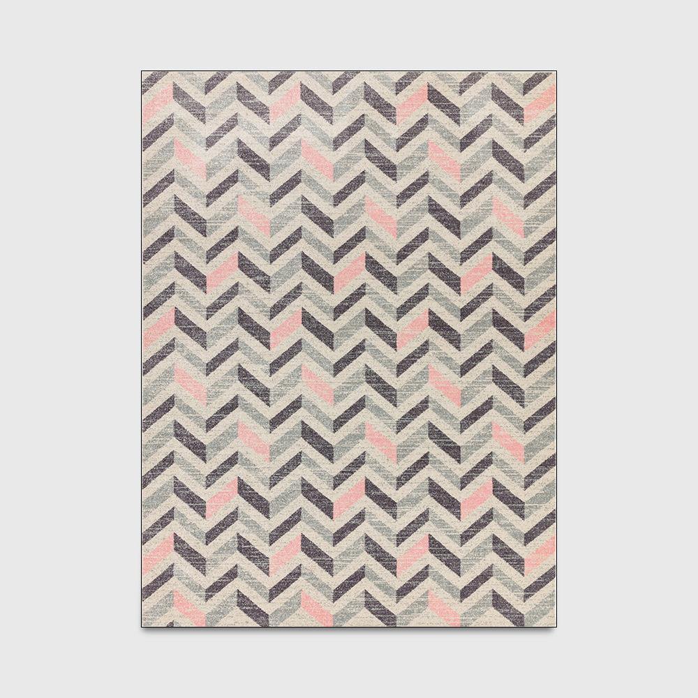 Nordic Style Gray Yellow Geometric Carpet and Rug Living Room Sofa Table Non-Slip Floor Mat Kids Play Game Tent Bedroom Area Rug - Surprise store