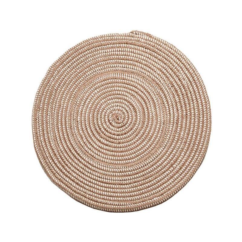 EHOMEBUY Carpet Round Carpet Floor Protection Cover Home Parlor Striped Living Room Mat Round Carpet Tatami Rug New Arrival - Surprise store