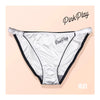 SP&CITY French Stain Texture Sexy Panties For Women Letter Embroidery Girl Underwear Pearl Luster Briefs Fashion Ladies Lingerie