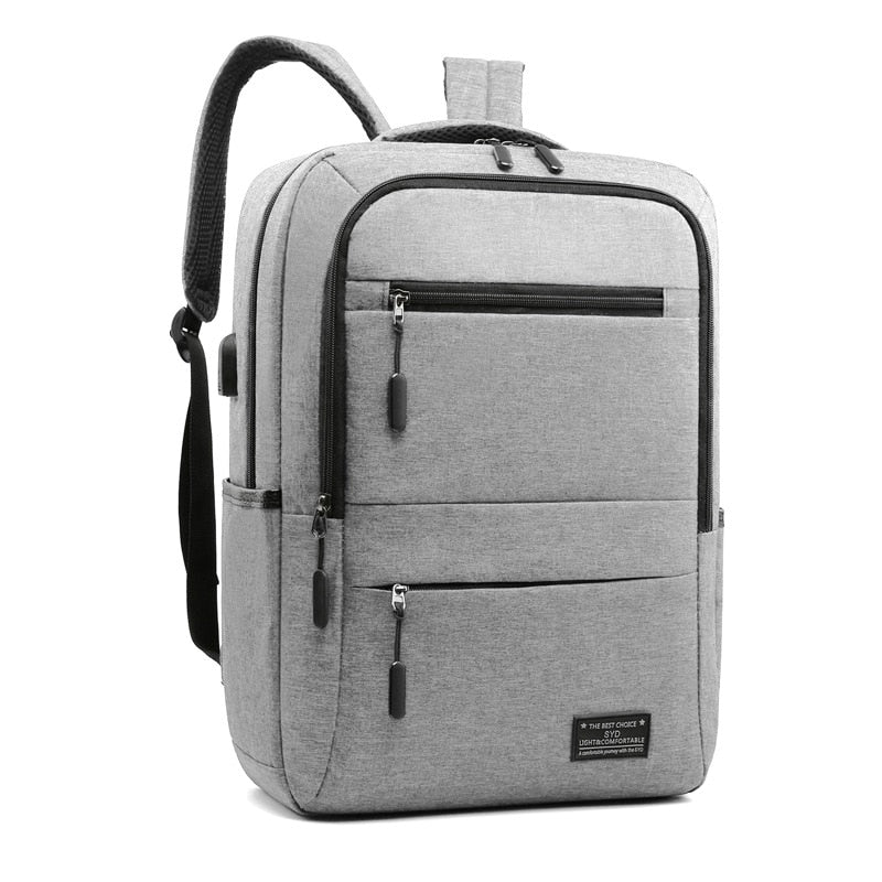 New 15.6 Inch Men Laptop Backpack Business Backpack Usb Charging Computer Backpacks Travel Large Capacity Nylon Men Bag