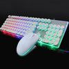 SeenDa LED Backlight Gaming Keyboard Mouse Set English Russian Wired Keyboard and Mouse Set for PC Laptop Gamer Ergonomic Design - Surprise store