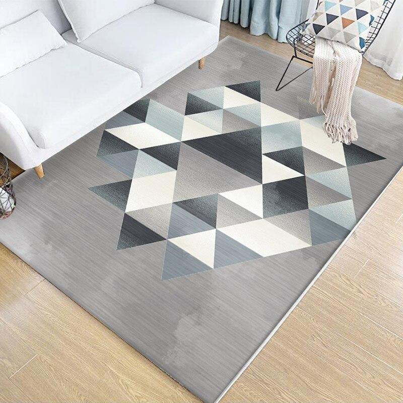 Nordic Simple Carpet Living Room Sofa Coffee Table Bedside Bed Mat Floor Bedroom Slip Washable Factory Wholesale Square Rug - Surprise store