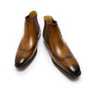 Winter Boots Men Ankle Boots Double Monk Strap High Grade Black Brown Office Wedding Casual Men's Dress Leather Shoes Men