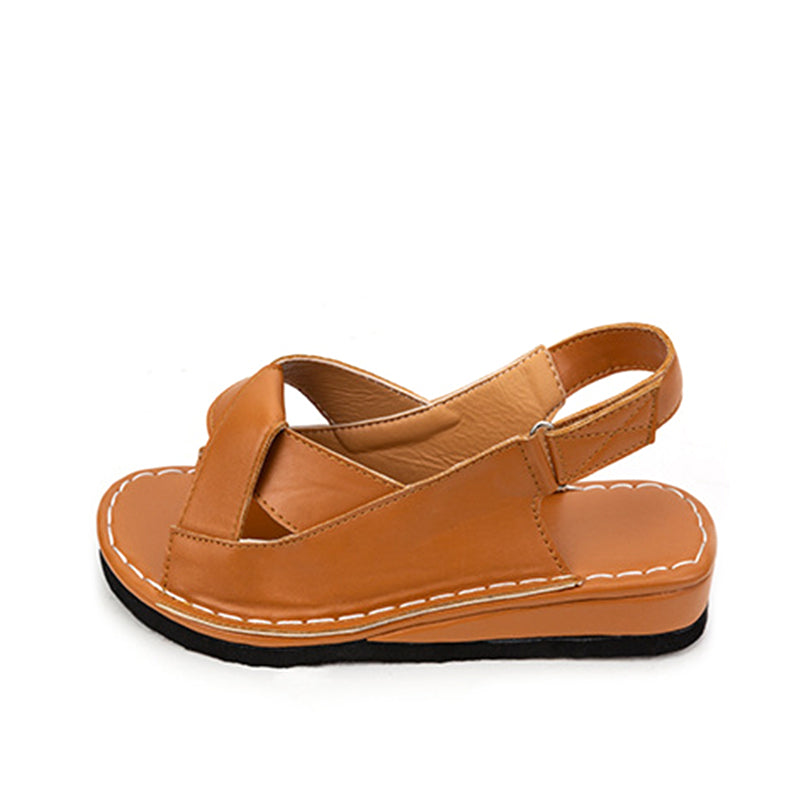 MCCKLE Women Sandals Summer Female Shoes Women's Peep Toe Wedge Woman Comfortable Plus Size Female Platform Ladies 2020 New