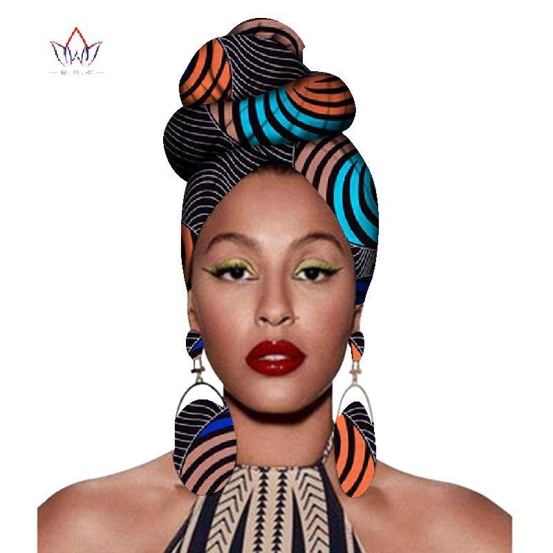 African Headtie Print Headwrap Ankara Wax Fabric 100% Pure Cotton Scarf Kente Scarves Dashiki Printing For Women Lady New Wyb56 - Surprise store