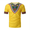 New Arrived Folk-custom T-shirts Men Summer Casual African Print V Neck Pullover Short Sleeve T-shirt Top Blouse camiseta #C - Surprise store