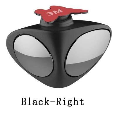 2 in 1 Car Convex mirror & Blind Spot Mirror Wide Angle Mirror 360 Rotation Adjustable Rear View Mirror View front wheel - Surprise store