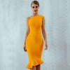 Adyce 2020 New Summer Women Bandage Dress Vestidos One Shoulder Sleeveless Ruffles Nightclub Dress Celebrity Evening Party Dress - Surprise store