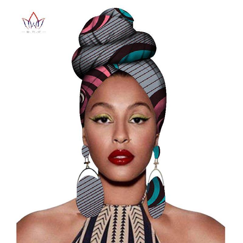 African Headtie Print Headwrap Ankara Wax Fabric 100% Pure Cotton Scarf Kente Scarves Dashiki Printing For Women Lady New Wyb56 - Surprise store