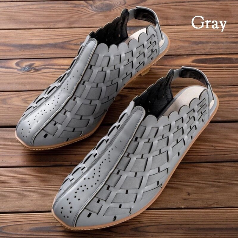 Women Sandals Fashion Cross-Knit Short Sandals Wedge Breathable Women Shoes Summer Casual PU Platform Shoes Gladiator Sandals