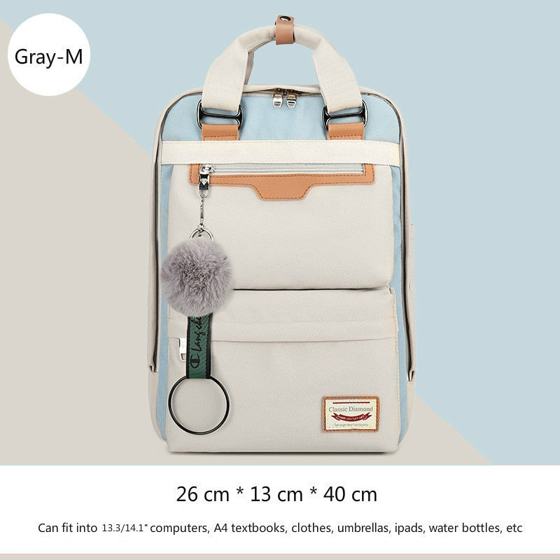 2020 New Waterproof Nylon Kids Backpack Girls For Middle School Students Travel Shoulder Backpacks Children Schoolbags Women Bag