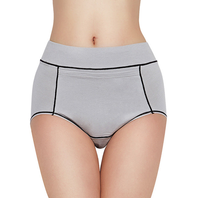 Women's Menstrual Leak-Proof Breathable Physiological Panties High Waist Cotton Briefs with Pocket Underwear Women DULASI Panty