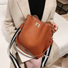 HISUELY Hot Sale New Women PU Leather Handbags Fashion Designer Black Bucket Vintage Shoulder Bags Messenger Bag High Quality