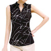 EFINNY Summer Women Tops Casual Sleeveless V-Neck Fashion Women Blouse Shirt Chiffon Print Blouses Ladies Blusas - Surprise store