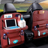 Pu Leather Pad Bag Car Seat Back Organizer Foldable Table Tray Travel Storage Bag Foldable Dining Table Car Seat Storage Bag