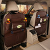 Pu Leather Pad Bag Car Seat Back Organizer Foldable Table Tray Travel Storage Bag Foldable Dining Table Car Seat Storage Bag