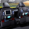 Pu Leather Pad Bag Car Seat Back Organizer Foldable Table Tray Travel Storage Bag Foldable Dining Table Car Seat Storage Bag