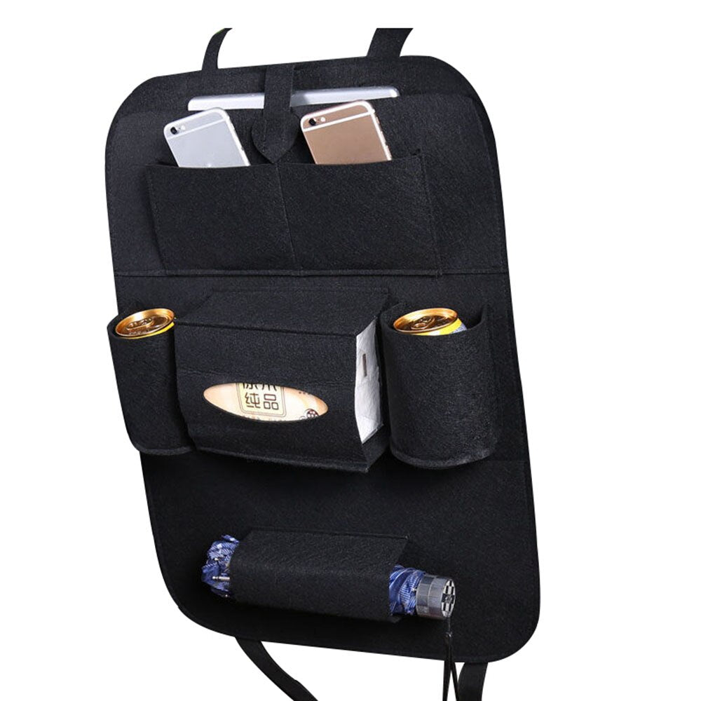 IKSNAIL Car Rear Seat Back Storage Bag Universal Backseat Holder Pocket Organizer Car-styling Protector Car Accessories Supplies