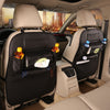 Pu Leather Pad Bag Car Seat Back Organizer Foldable Table Tray Travel Storage Bag Foldable Dining Table Car Seat Storage Bag