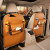 Pu Leather Pad Bag Car Seat Back Organizer Foldable Table Tray Travel Storage Bag Foldable Dining Table Car Seat Storage Bag