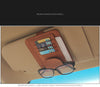 IKSNAIL Auto Car Accessories Sunglasses Clip Car Storage Bag Multifunctional Sun Visor Bill Business Card Holder Storage Box