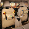 Pu Leather Pad Bag Car Seat Back Organizer Foldable Table Tray Travel Storage Bag Foldable Dining Table Car Seat Storage Bag