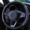 LEEPEE 37-38cm Diameter Universal Car Steering Wheel Cover Anti Slip PU Leather Steering Covers Car-styling