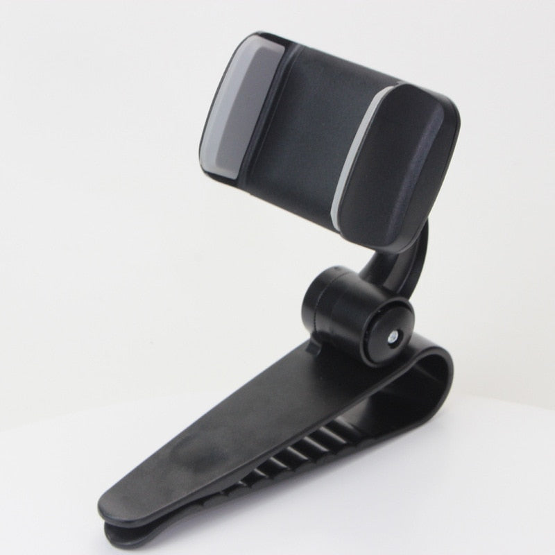 Universal Car Sun Visor Phone Holder 360 Degree Rotation Automobiles Navigation Mount Stand Clip Mobile Phone Bracket Accessory