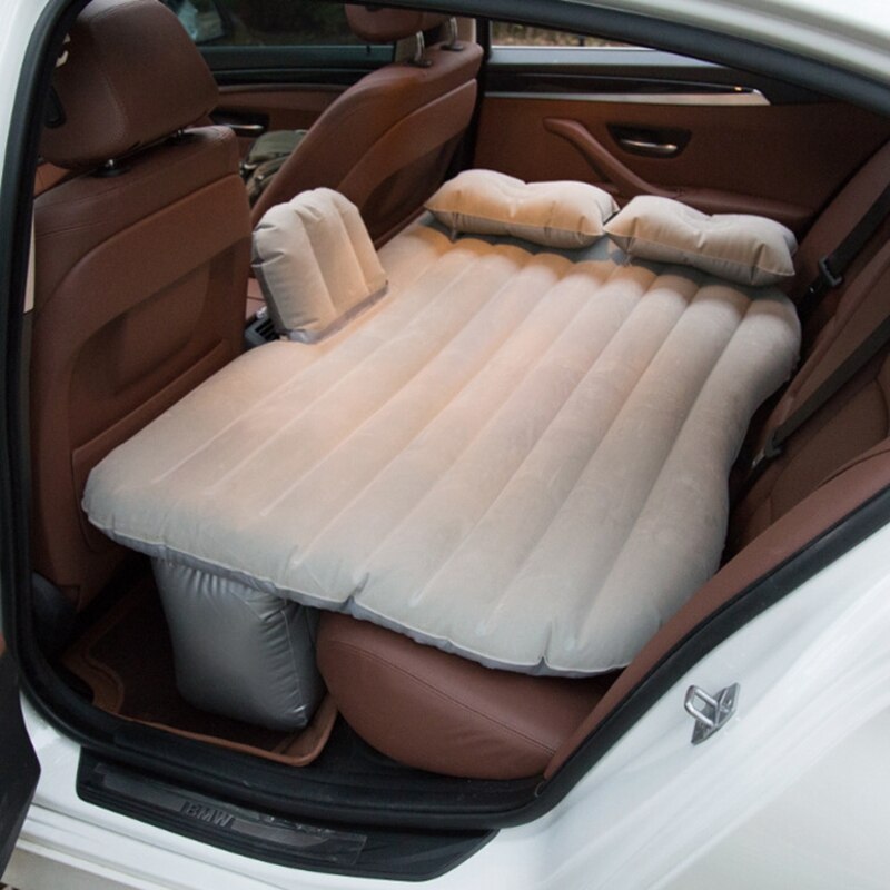 Car Air Inflatable Car Bed Outdoor Camping PVC Flocking Mult-ifunction Car Back Seat Matress Bed Travel Bed Mat Cushion
