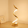 24W LED Strip Table Light 110V/220V Desk Lamp Spiral Acrylic Art Table Lamps Indoor Reading Lighting Lamp Decoration Table Light