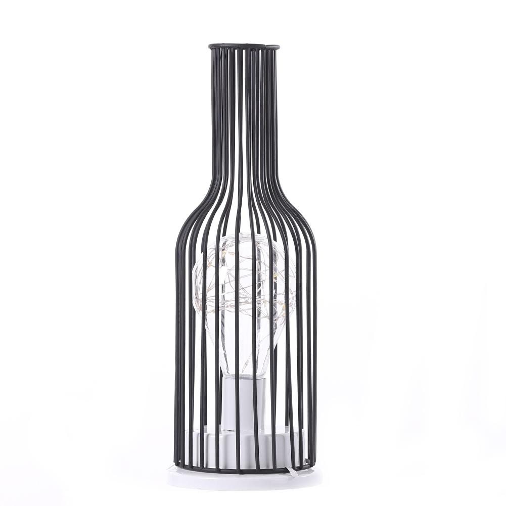 Retro Classic Lron Art Night Light LED Table Lamp Reading Lamp Bedroom Bedside Lamp Living Room Home Christmas Decoration