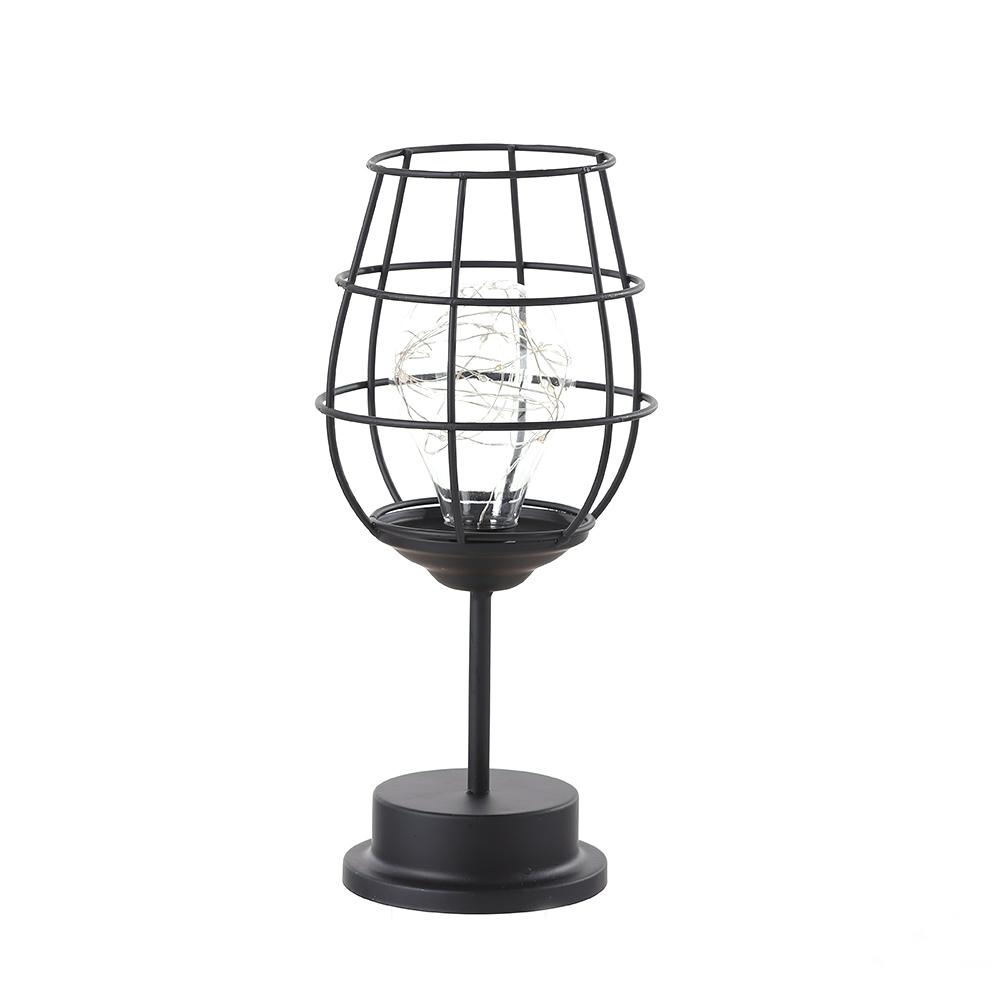 Retro Classic Lron Art Night Light LED Table Lamp Reading Lamp Bedroom Bedside Lamp Living Room Home Christmas Decoration