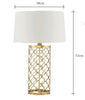 High Quality Simple Warm Golden Table Lamps Retro Creative American Style Lighting For Bedroom Foyer Hotel Decorative Lights