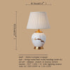 Ceramic Table Lamps Desk Lights Luxury  Dimmer Modern Contemporary Fabric for Foyer Living Room Office Creative Bed Room Hotel