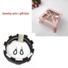 Liffly Brand Necklace Earrings Multi-layer Woven Jewelry Choker Necklace Bridal Wedding African Beads Jewelry Set for Women - Surprise store