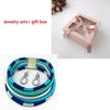 Liffly Brand Necklace Earrings Multi-layer Woven Jewelry Choker Necklace Bridal Wedding African Beads Jewelry Set for Women - Surprise store
