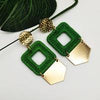 Dandie Fashionable knitting with metallic earrings, personality, trend, female fashion accessories - Surprise store