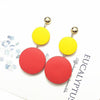 New Luxury Big Round Earrings 2019 Fashion Korean Dangle Drop Earrings For Women Long Gold Statement Earrings - Surprise store
