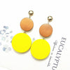 New Luxury Big Round Earrings 2019 Fashion Korean Dangle Drop Earrings For Women Long Gold Statement Earrings - Surprise store