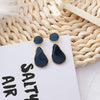 2018 Popular Korean Round Geometric Water Drop Earrings Women Square Simple Pendientes Girl Fashion Ear Jewelry Accessories - Surprise store