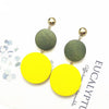 New Luxury Big Round Earrings 2019 Fashion Korean Dangle Drop Earrings For Women Long Gold Statement Earrings - Surprise store