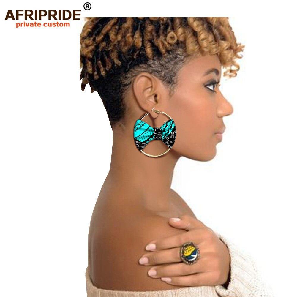 african fashion style earring for women AFRIPRIDE handmade ankara print women ear wear A1928002 - Surprise store