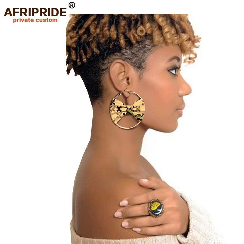 african fashion style earring for women AFRIPRIDE handmade ankara print women ear wear A1928002 - Surprise store