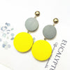 New Luxury Big Round Earrings 2019 Fashion Korean Dangle Drop Earrings For Women Long Gold Statement Earrings - Surprise store