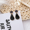 2018 Popular Korean Round Geometric Water Drop Earrings Women Square Simple Pendientes Girl Fashion Ear Jewelry Accessories - Surprise store