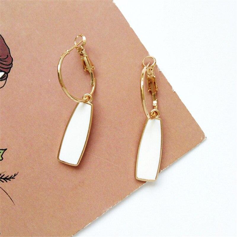 Geometry retro circle pendant earrings jewelry fashion woman earrings Statement earring for Girls gift for woman - Surprise store