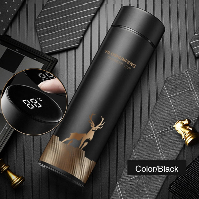 500ML Thermos Vacuum Flasks Temperature Display 304Stainless Steel Hot Water Bottle