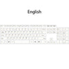 French Wireless Keyboard Mouse Set Rechargeable Mouse 2400DPI German/English/Italian/Spanish Keyboard Silent mouse for Laptop PC - Surprise store